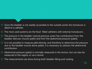 basics of Urodynamic tests for lower urinary tract obstruction and ...