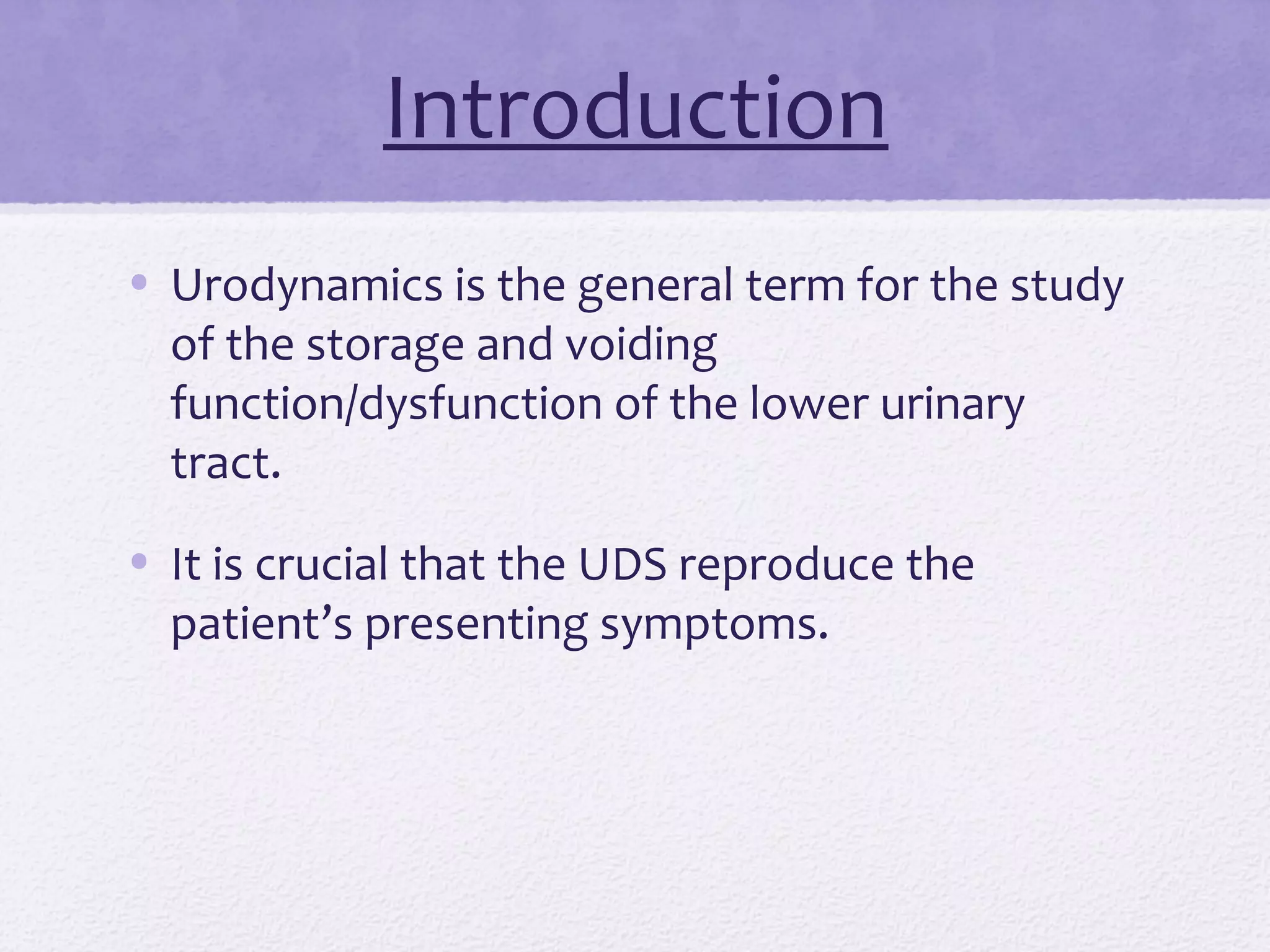 Urodynamic studies (1) | PPT