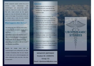 Urodynamic Studies Brochure | PDF