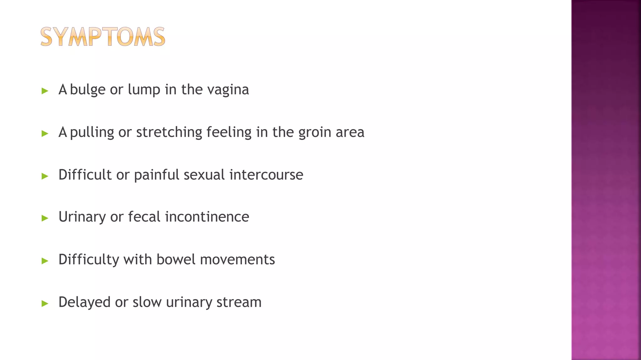 Urogenital prolapse and urinary incontinence 22.04.2021