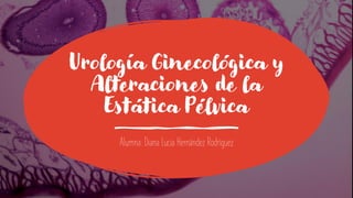 Urología Ginecológica y
Alteraciones de la
Estática Pélvica
Alumna: Diana Lucia Hernández Rodríguez
 