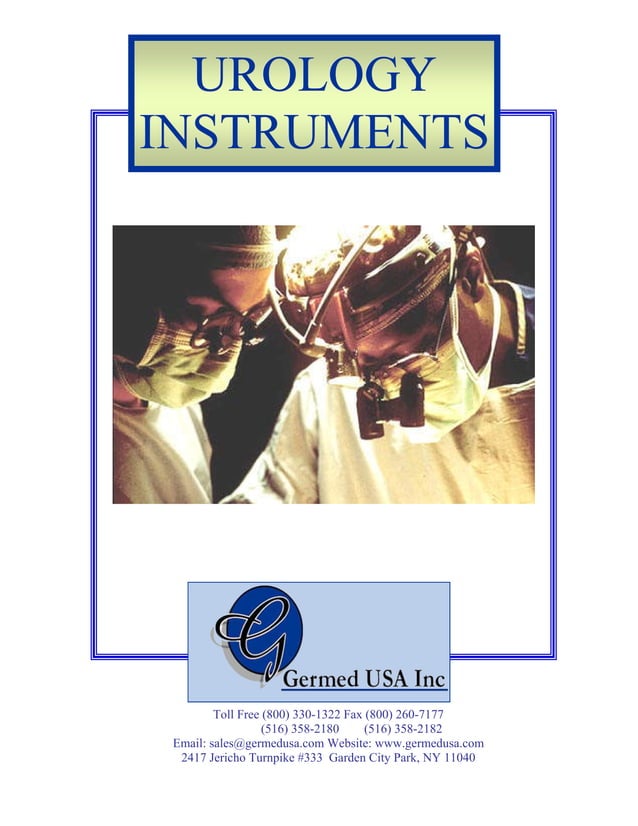 Urology Instruments catalog surgical instruments from
