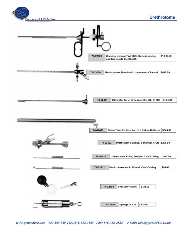 Urology Instruments catalog surgical instruments from