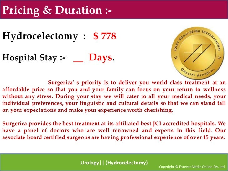 Urology (hydrocelectomy)