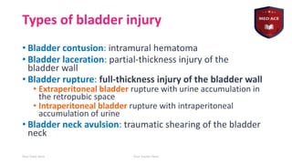 Urology trauma , of Genito-Urinary tract .. | PDF