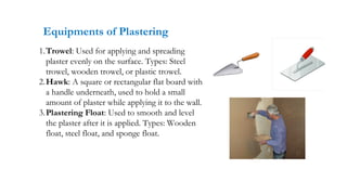 Basic theory of Plastering in Civil Engineering | PDF