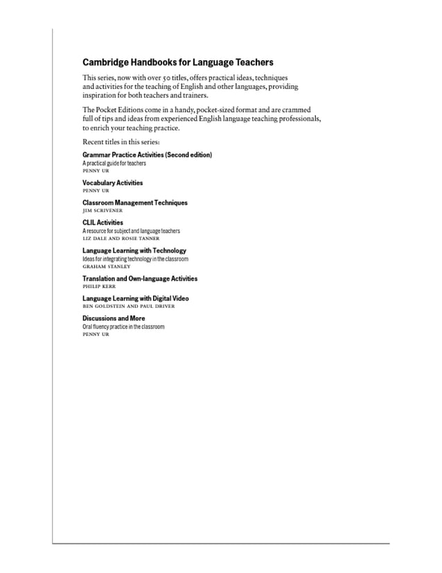 Penny Ur S 100 Teaching Tips Cambridge Handbooks For Language Teachers Penny Ur S 100 Teaching Tips Cambridge Handbooks For Language Teachers