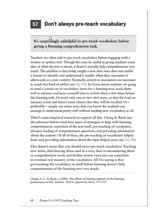 Penny Ur's 100 Teaching Tips (Cambridge Handbooks for Language Teachers)