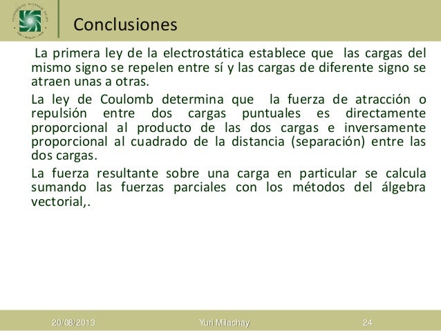 Ley de Coulomb