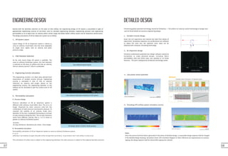 07 08
Introducing global patented technology owned by DurkeeSox-----UR uniform air velocity control technology to design vent
and air throw details for previous engineering design.
3、Calculation Sheet Submittal
Note:
Since the precise technical data is generated in the phase of detailed design, a reasonable design expense shall be charged
if the detailed design drawing, calculation sheet, CFD simulation diagram or other reference are required prior to contract
signing, the design expense shall be refund after signing the contract.
3D design sketch of Sanfu Textile project
Isox software-operation interface of UR system
Isox software-plane layout
4、Providing CFD airflow system simulation service
ENGINEERINGDESIGN DETAILED DESIGN
7:00 5:00
Double orifices
A. Pressure Design
B. Permeability Calculation
1、UR System Layout
2、Inlet Diameter Selection
3、Engineering Conicity Calculation
4、Permeability Calculation
Layout design of UR air dispersion system is almost as
same as ordinary round fabric duct but more adaptable
to longer duct, higher inlet air velocity and wider
pressure range.
Started with the diameter selection on the basis of inlet airflow, the engineering design of UR system is proceeded in light of
approximate engineering conicity of non-linear cone to calculate engineering diameter, engineering pressure and engineering
permeability so as to keep inner air velocity within certain range and obtain better airflow system and air dispersion performance.
The design procedures of UR air dispersion system are as follow:
So far, only round shape UR system is available. The
same as ordinary DurkeeSox system, the inlet diameter
is selected on the basis of airflow and inlet air velocity,
inlet air velocity around 7-10m/s is preferable.
The engineering conicity is an ideal value derived from
linearization of variable conicity formula. Engineering
conicity is calculated in view of inlet air velocity,
inflection air velocity and length. Based on the
engineering conicity, the engineering diameter at the
endcap can be calculated to get the surface area of UR
system.
Pressure calculation of UR air dispersion system is
different with ordinary round fabric duct. The air is no
longer dispersed by static pressure only but the
combination of static pressure and dynamic pressure. To
maintain the stability of air velocity inside duct,
diameter of the duct is gradually decreasing to increase
on-way resistance along the duct. The on-way resistance
varies from different conicity, that is, 1.2-1.5 times as
greater as ordinary DurkeeSox system.
Formula:
On-way resistance= Resistance per meter × Duct length
Permeability calculation of UR air dispersion system as same as ordinary Durkeesox system.
F= Q / S
(Whereby, F-permeability, Q-largest allowable airflow through fabric permeation, Q=permeation ratio* total airflow, S-surface area)
The calculation of surface area is subject to the engineering diameter, the static pressure is subject to the engineering static pressure.
2、Air dispersion design
1、Variable Conicity Design
Introduce professional patented Isox design software owned by
DurkeeSox to make detailed design, including fabric
permeability, slots and orifice type, size, quantity or air throw
direction. This part is designed by Durkeesox technology center.
Given the rich experience and massive test data from plenty of
experiment, DurkeeSox engineers use professional Isox software
to adjust the conic size, the optimum conic value can be
obtained with computer simulating technology.
 