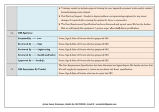 User Requirements Examples Pdf URS - USER REQUIREMENT SPECIFICATIONS.pdf