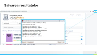NAME OR LOGO 22
Salvarea rezultatelor
 