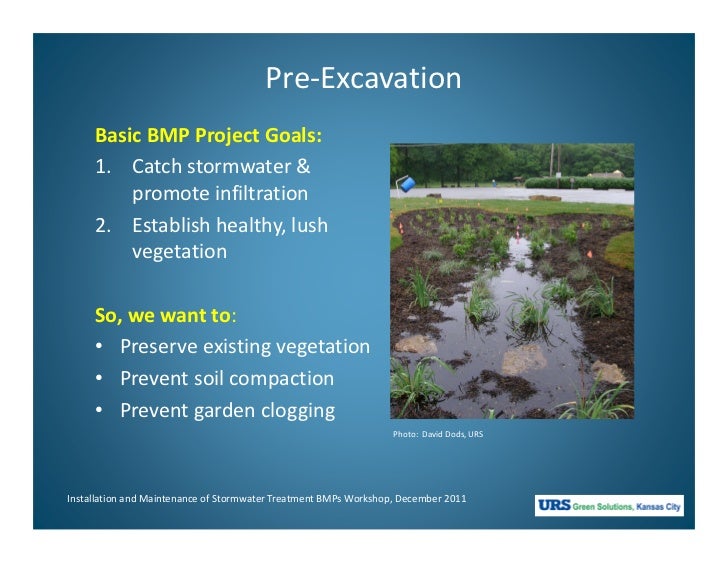 Urs, stormwater bmp construction