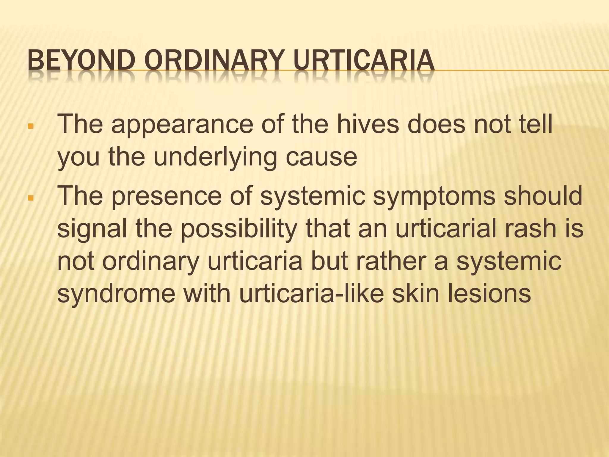 Urticaria | PPTX