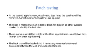 Patch Day Testing urticaria and skin allergy tests.pptx