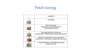 Rash Test urticaria and skin allergy tests.pptx