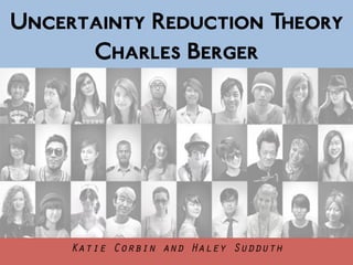 Uncertainty Reduction Theory
      Charles Berger




     Katie Corbin and Haley Sudduth
 