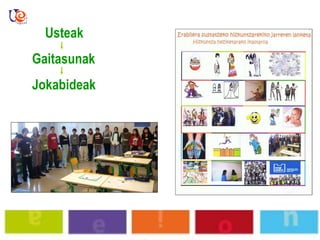 Usteak  Gaitasunak Jokabideak 