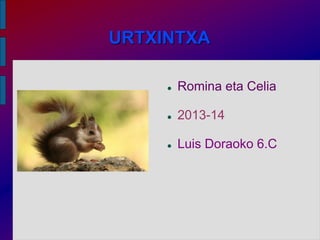 URTXINTXA


Romina eta Celia



2013-14



Luis Doraoko 6.C

 
