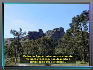 Pedra da Águia, outra impressionante formação rochosa, que desperta a curiosidade dos visitantes… 