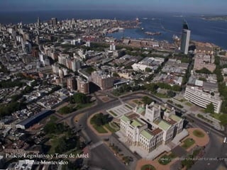 Palacio Legislativo y Torre de Antel Bahía Montevideo 