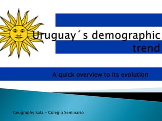 A quick overview to its evolution
Geography Sala – Colegio Seminario
 