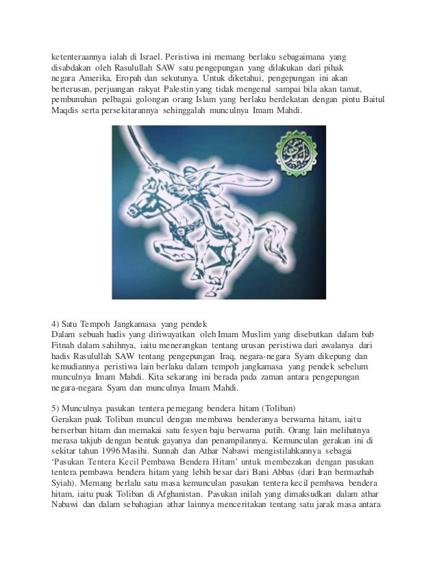 Urutan Pelbagai Peristiwa Menjelangnya Hari Kiamat