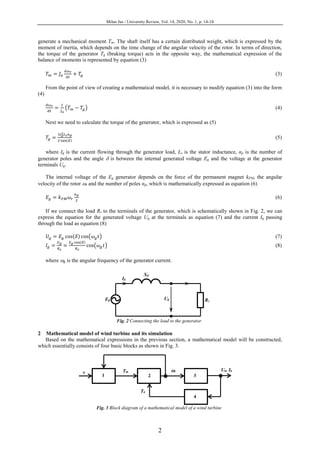 SIMULATION OF A MATHEMATICAL MODEL OF A WIND TURBINE | PDF