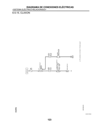DIAGRAMA DE CONEXIONES ELÉCTRICAS
<SISTEMA ELÉCTRICO RELACIONADO>
123
6-5-15. CLAXON
JRLWC4746GB
 