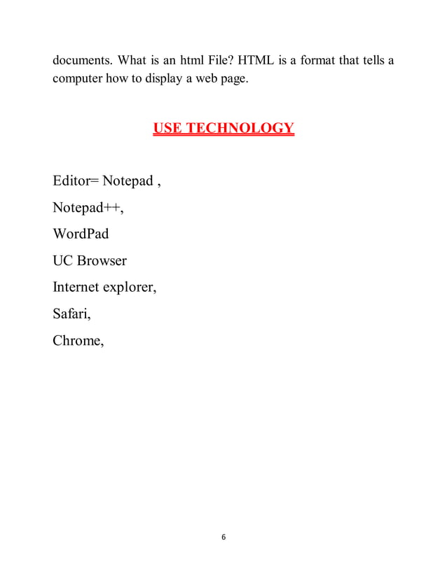College Web Site HTML PROJECT | DOCX
