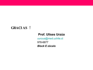 GRACIAS !   Prof. Ulises Urzúa [email_address]   978-6877 Block E zócalo 