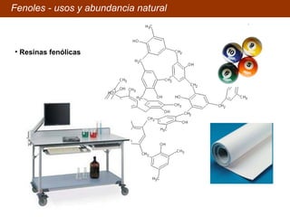 Fenoles - usos y abundancia natural Resinas fenólicas 