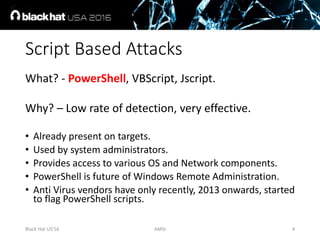 AMSI: How Windows 10 Plans to Stop Script-Based Attacks and How Well It ...