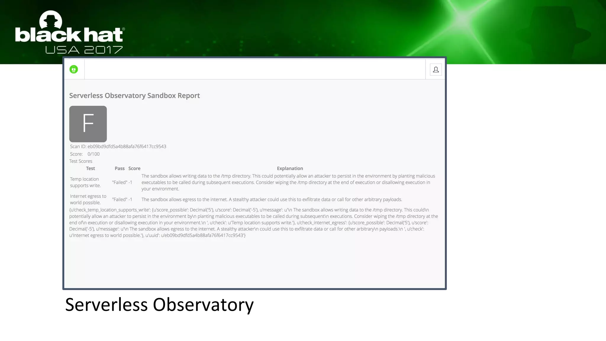 Serverless Observatory
 