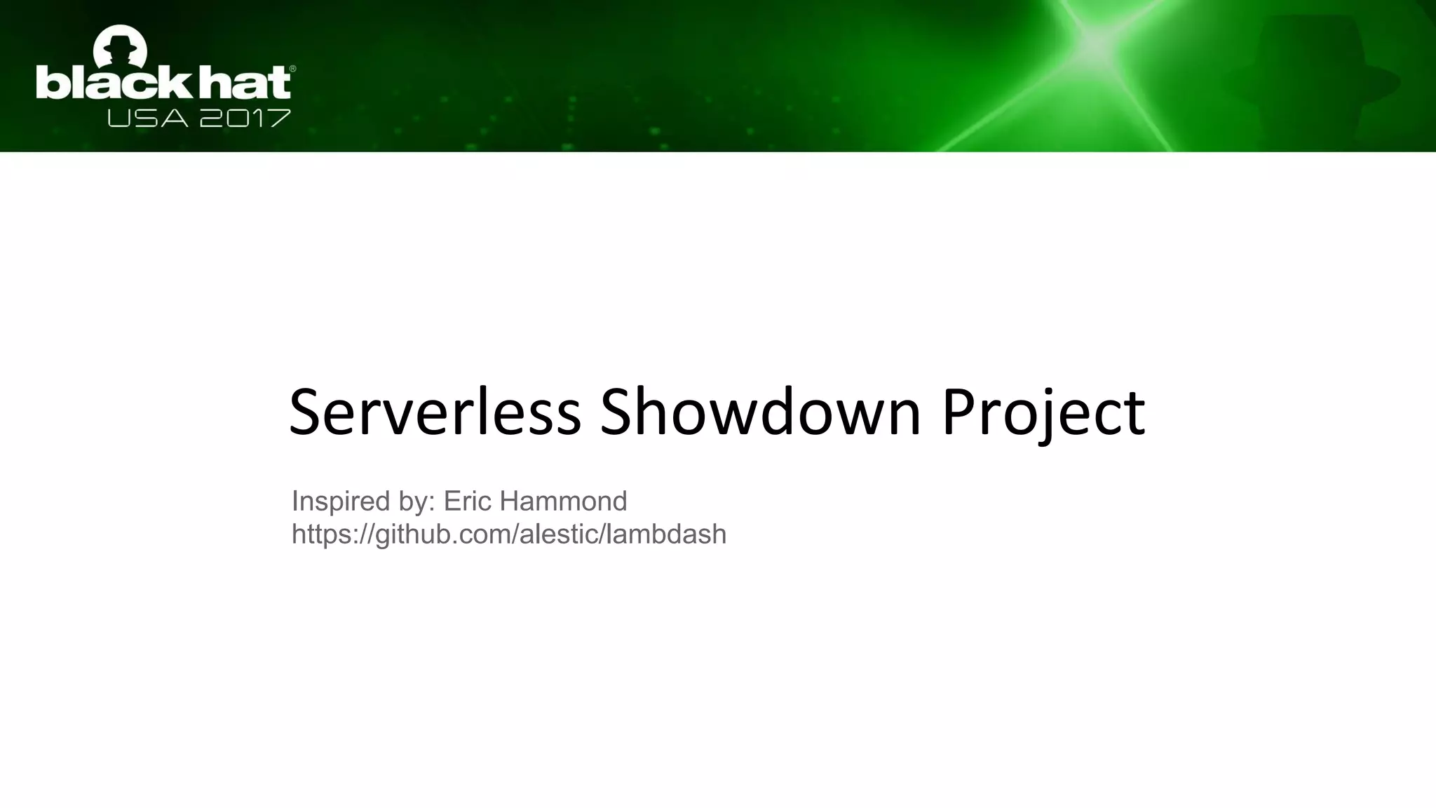 Serverless Showdown Project
Inspired by: Eric Hammond
https://github.com/alestic/lambdash
 