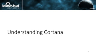 Understanding Cortana
5
 