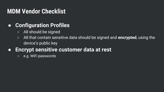 A Deep Dive into macOS MDM (and How it can be Compromised) | PDF
