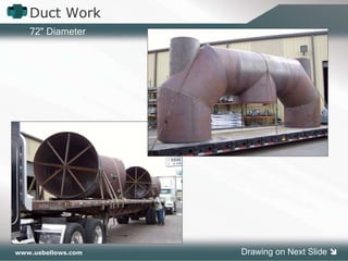 Duct Work 72" Diameter Drawing on Next Slide   