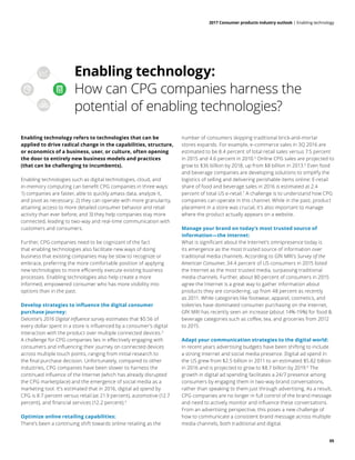 2017 Consumer products industry outlook | Enabling technology
05
Enabling technology:
How can CPG companies harness the
po...