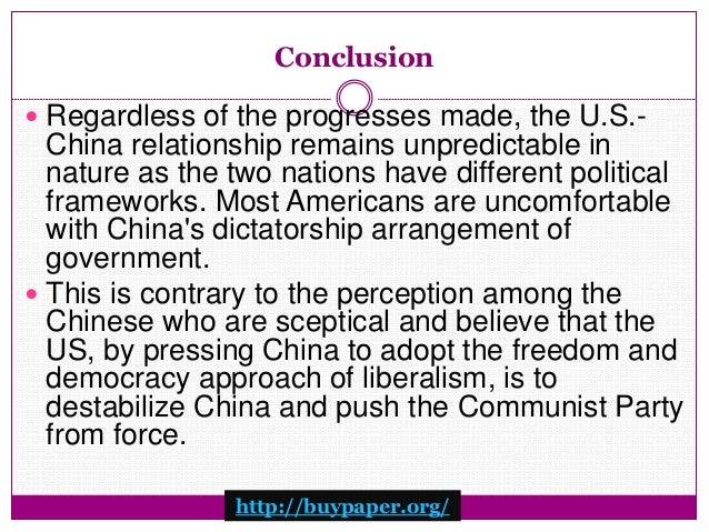 u.s. china relations essay