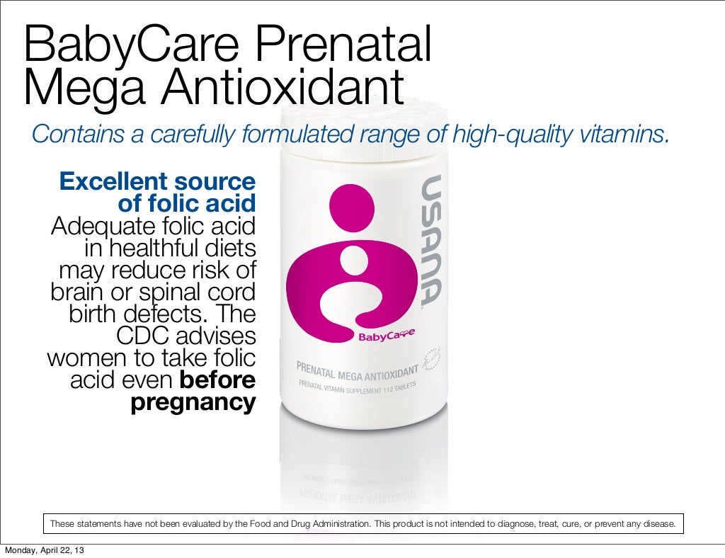 Usana prenatalpresentation