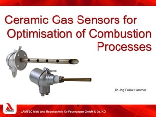 LAMTEC Meß- und Regeltechnik für Feuerungen GmbH & Co. KG
Ceramic Gas Sensors for
Optimisation of Combustion
Processes
Dr.-Ing Frank Hammer
 