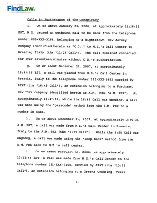 FindLaw | Telephone Hacking Indictment