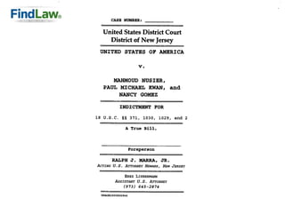 FindLaw | Telephone Hacking Indictment