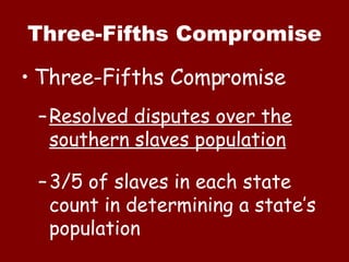 Three-fifths compromise, Definition, Purpose, & History