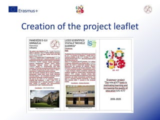Creation of the project leaflet
 