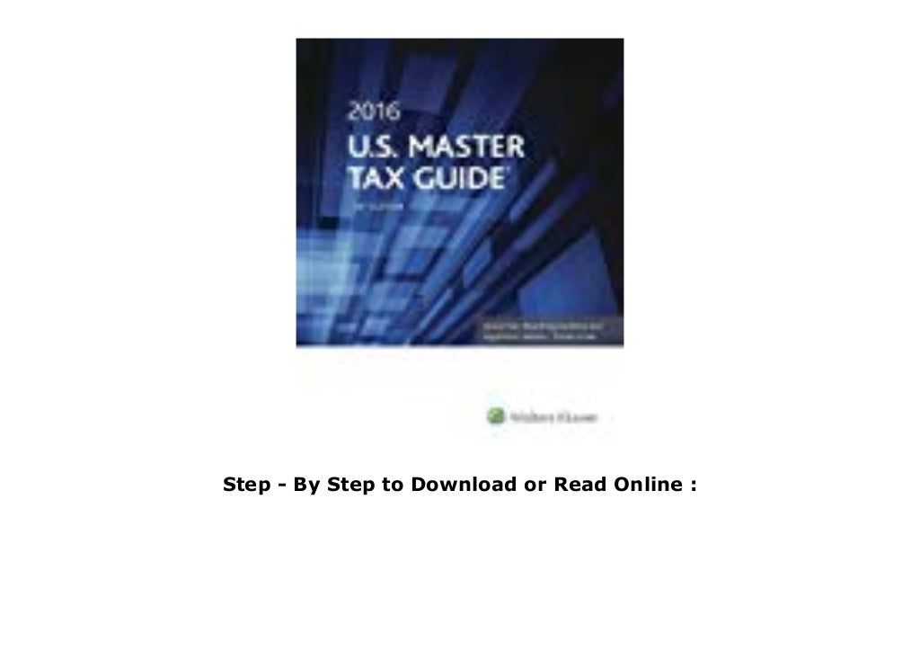Ebook U.S. Master Tax Guide Epub