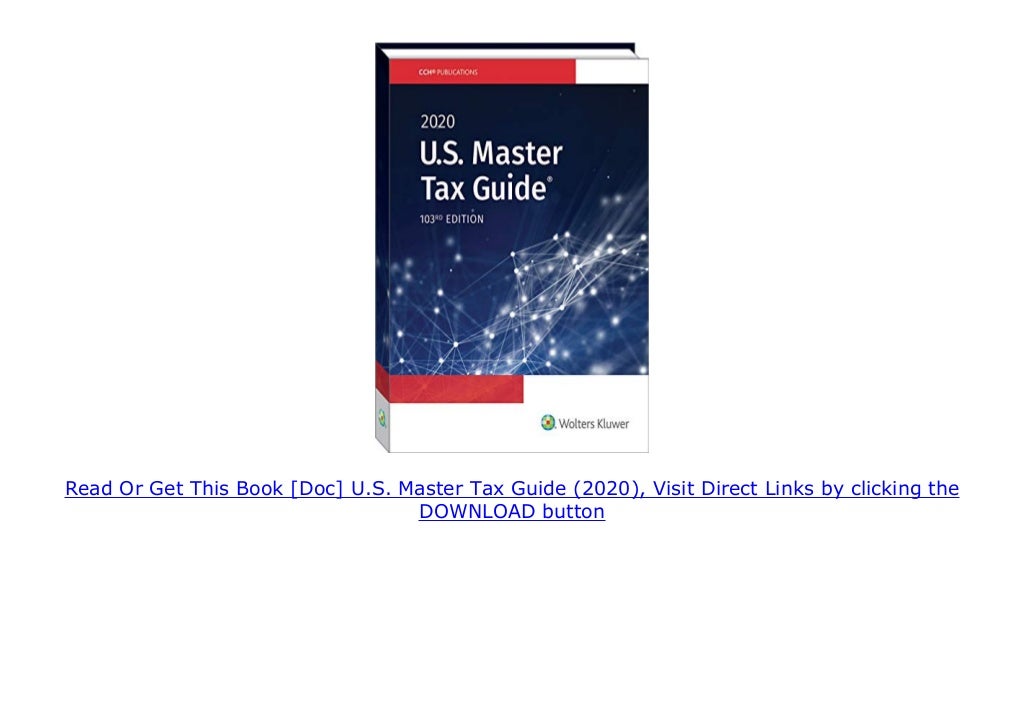 [Doc] U.S. Master Tax Guide (2020)