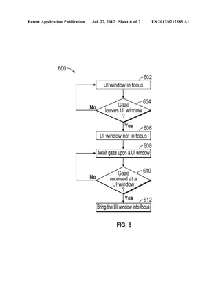 Patent Application Publication Jul. 27, 2017 Sheet 6 of 7 US 2017/0212583 A1
W. W. W. W. W. W. W. W. W. W. W. W. W. W. W. W. W. W. W. W. W. W. W. W. W. W. W. W. W. 3 leaves U Window)
N ? e
received at a
NU window 1.
 
