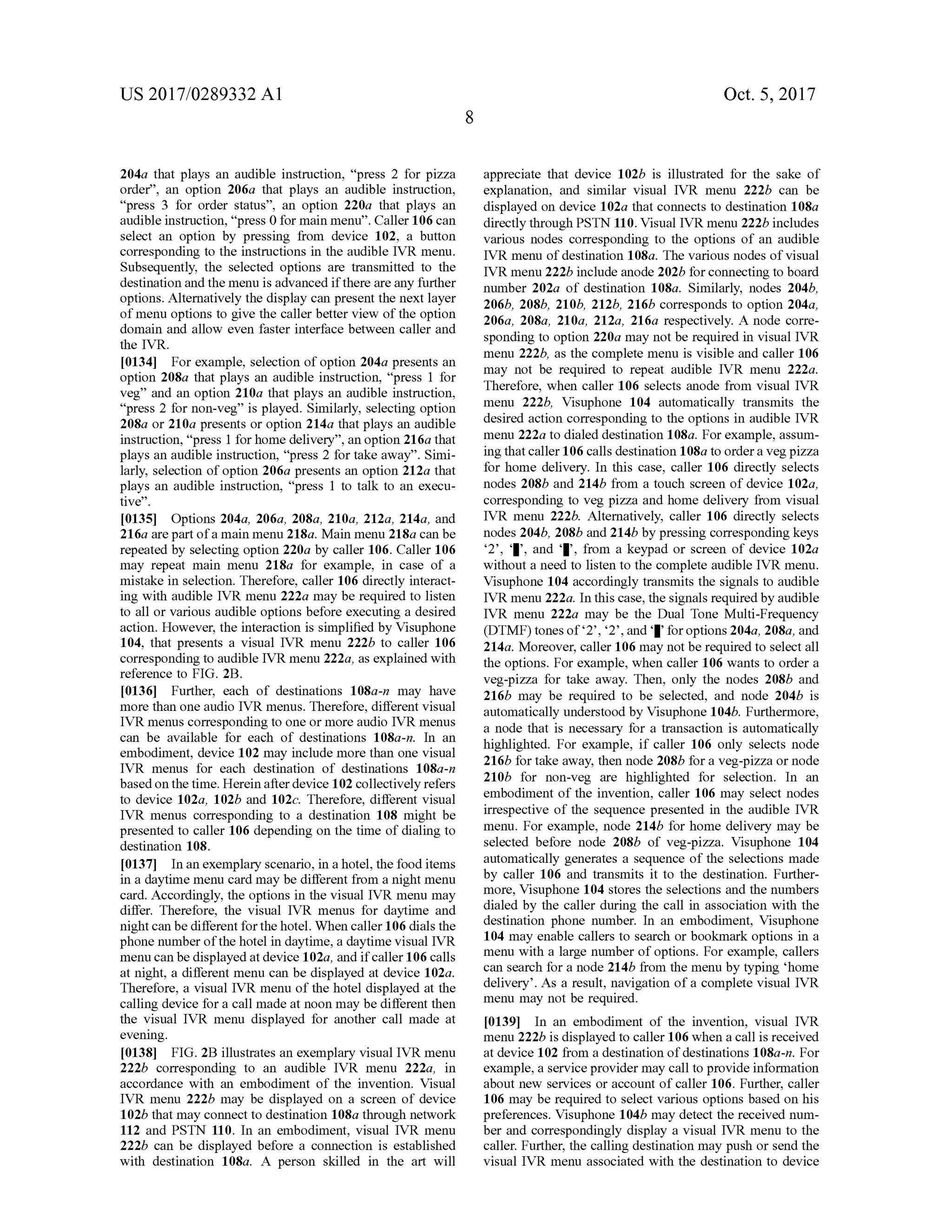 Systems and Methods for Visual Presentation and Selection of IVR Menu